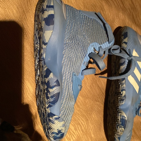 Adidas blue athletic shoes - Picture 4 of 7